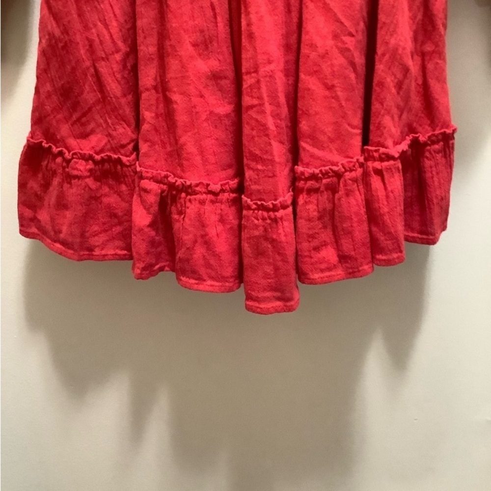 Free People Kiss & Tell Smocked Mini Dress #0012 - Picture 8 of 9